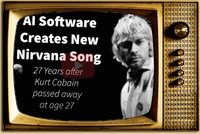 Over the Bridge & Google AI (Vocals: Eric Hogan), AI creates 'new' Nirvana song: Drowned in the Sun, April 2021